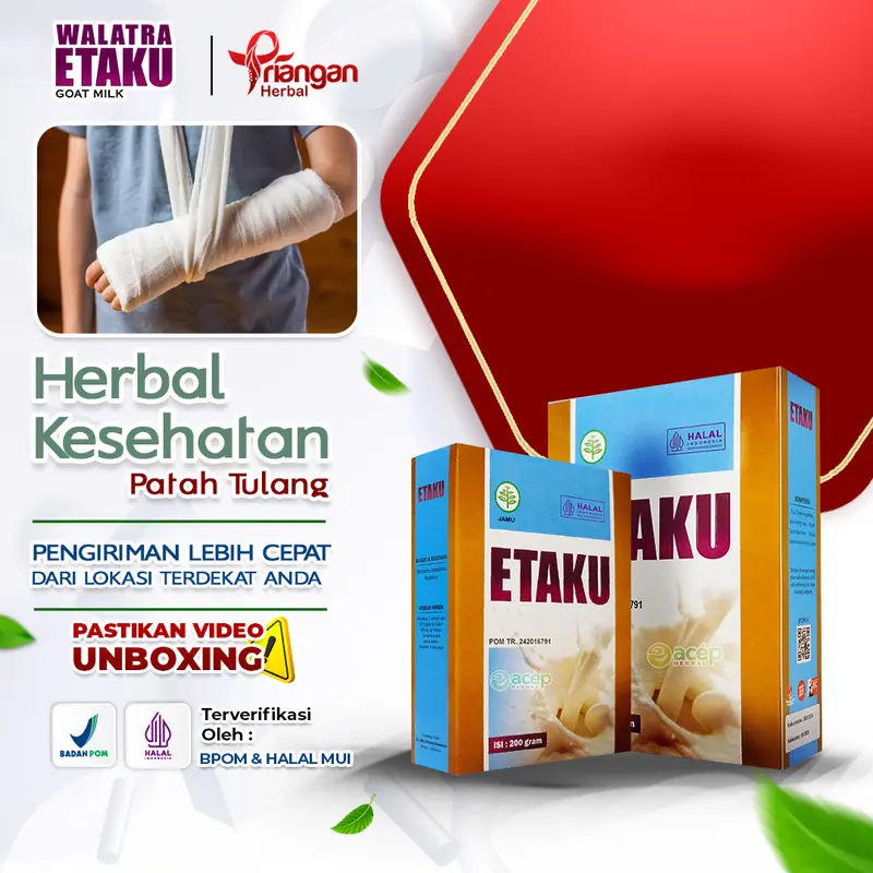 Etaku susu Bubuk Kambing Etawa herbal patah tulang isi 200 g  Dairy Milk 0
