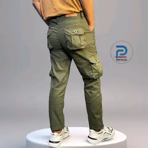 Celana Cargo Slimfit Pria Panjang Bahan Twill Melar | 5 Warna | Size 28-38 | Nyaman & Stylish Hitam