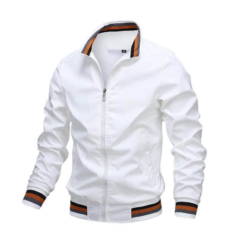 Product Introduction of Men's casual stand collar collar jacket regular version of the academy fashionable trench coat Spring and Autumn 2