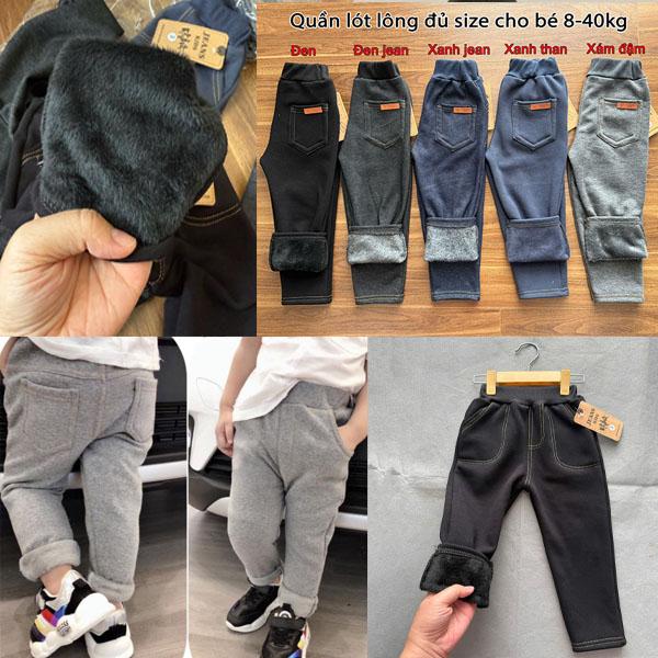  COMBO 3 Quần LÓT LÔNG cho bé trai bé gái từ 8-40kg siêu dày dặn co giãn mềm mịn 