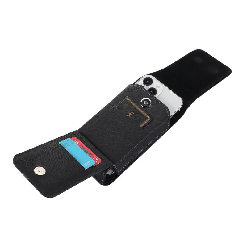 Sarung Dompet Tas Tempat HP Pinggang Kulit Slot Kartu Vertikal Ukuran 6 Inch 6,5 Inch 5