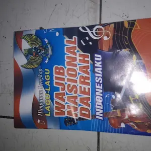 buku himpunan lagu-lagu wajib nasional daerah Indonesia (14×20cm) Cd