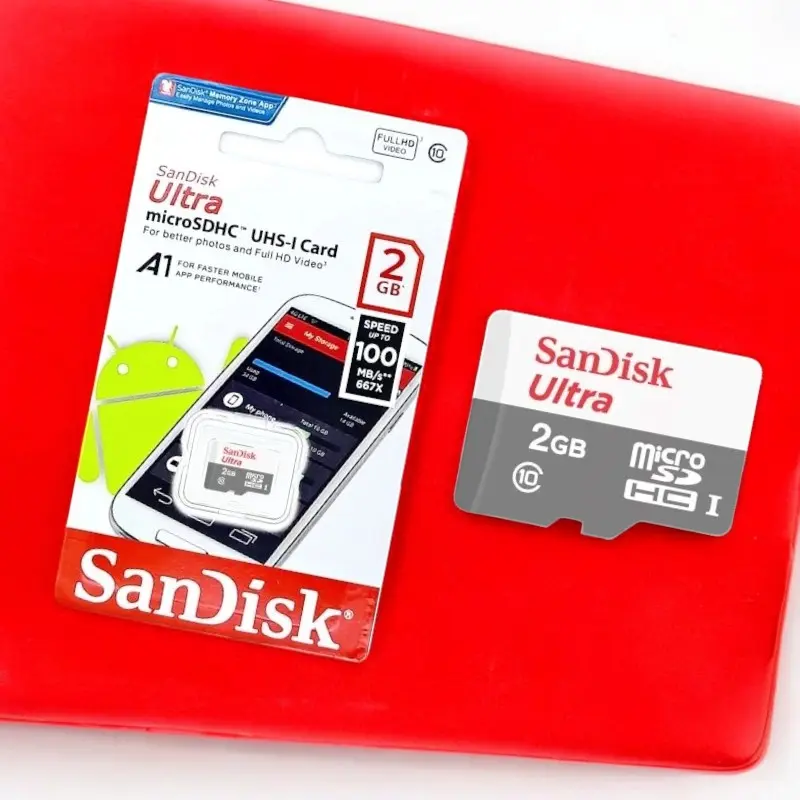 Sandisk Ultra 100MPS MicroSD UHS-I Card class 10 Micro SD 2GB kartu memory kartu memori