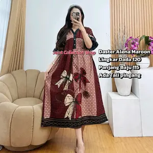 Daster Alena Pita Batik Rayon Premium Busui Friendly