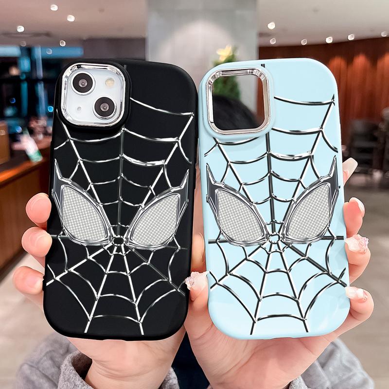 Spider-Man Soft Case Hp Casing Untuk iPhone 15 14 13 12 11 8 7 6 6S X XS XR Pro Plus Max SE Mini 2020 2022 Chubby Softcase Kesing C5-0474 5