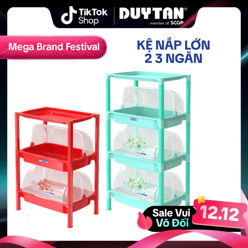  Kệ nắp lớn DUY TÂN nhựa PP kệ 2 tầng 3 tầng úp chén bát đựng đồ đa năng home Kitchen 