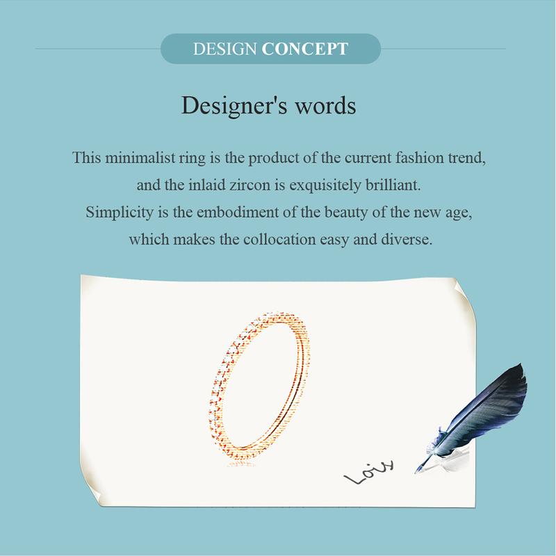 Product Introduction of Nhẫn Bạc Sterling 925, Bamoer, Dành Cho Nữ, Đính Đá Zircon Màu Hồng Và Xanh Dương, Phong Cách 24