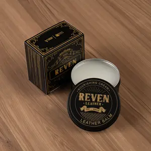 Reven Leather Leather Balm - Pelembab Kulit Sapi Untuk Tas, Dompet, Jaket Anti Jamur dan Pembersih Tas Kulit Pria