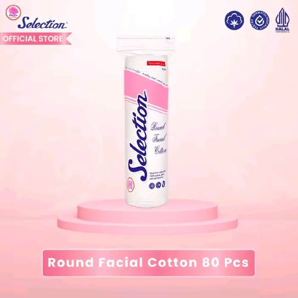Kapas selection round facial 80pcs