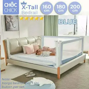 Choc Chick Extra Tall Bedrail-Pagar Ranjang Bayi Bed Guard Rail