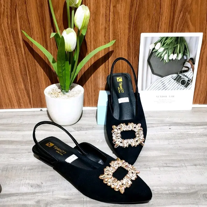 Paket hemat 2set sandal heels 3cm lavista dan tas cassy wanita 4