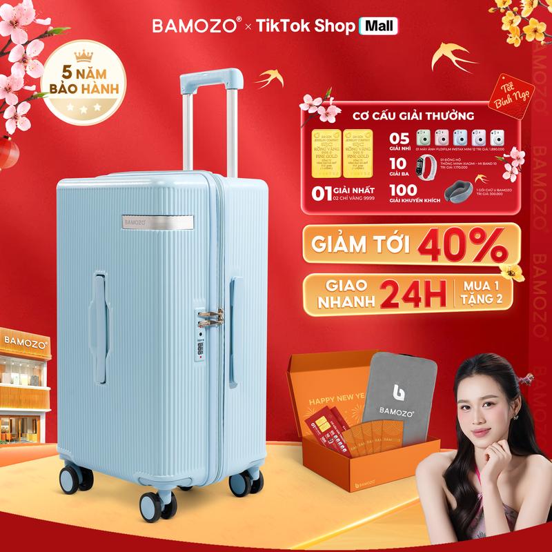   Bamozo x Hannah  Vali Du Lịch Lumispace Bamozo Size 20 24 28 Chất Liệu PC Cao Cấp Chống Xước Vỡ Không Phai Màu Khóa Bảo Mật Chống Trộm NHẬP MÃ KHUYẾN MÃI "BAMOZCM11"_LUMI 