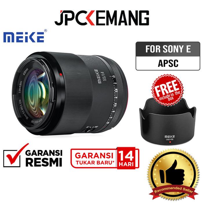 Gambar Meike AF 55mm f1.4 NEO for Sony E Mount APSC Lens Meike 55 mm f/1.4 Garansi Resmi dari JPC Kemang Kota Administrasi Jakarta Selatan Tokopedia