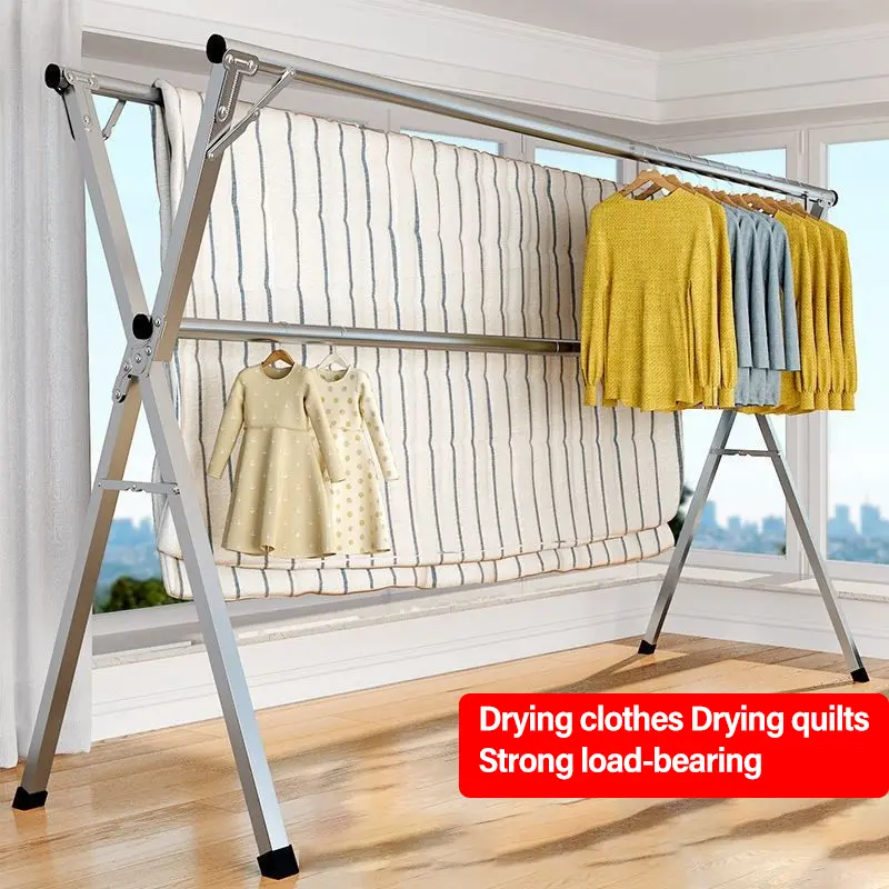 Stainless Clothes rack Foldable Laundry drying rack Indoor Outdoor rack Accessory Sampayan