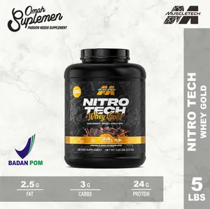 Muscletech Nitrotech Whey Gold 5 lbs BPOM Suplemen Olahraga