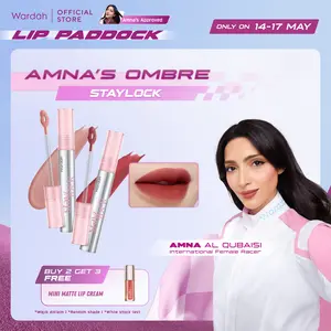 NEW! Ombre Wardah Staylock Lip Matte - Ombre Staylock x Glasting Liquid Lip - Long lasting Lip Cream, Real Life Approved! - Lip Matte Ringan Nyaman Smooth Foodproof Waterproof Lipstick Lipcream Intense Transferproof Tahan Lama Hingga 20 jam* - Makeup