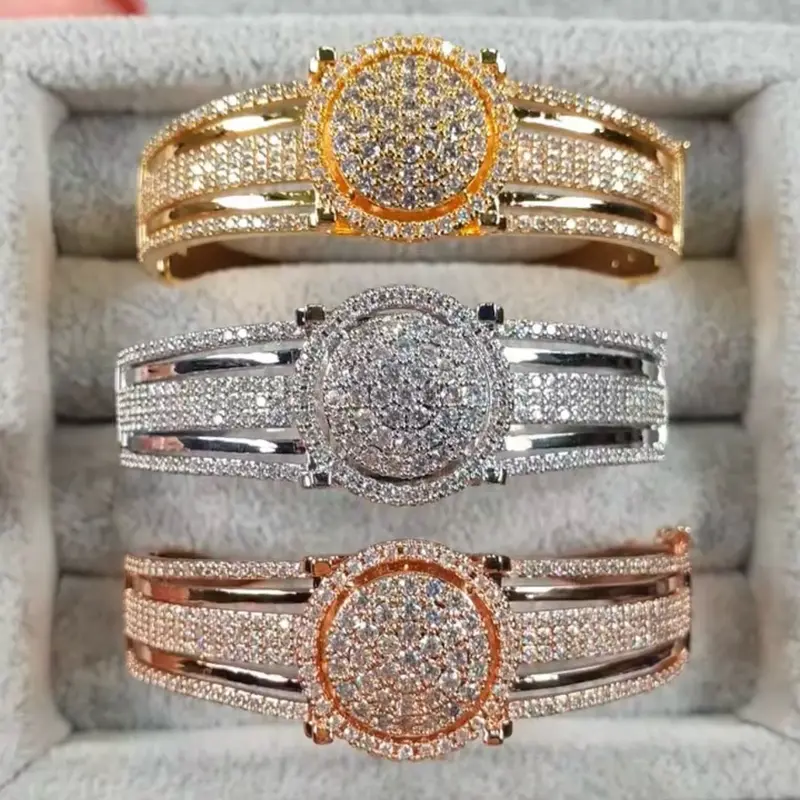 Cellineacc-Gelang Bangle Wanita Bella Korean Style Aesthetic Super Mewah Elegant Fashion Mata Zircon Aksen Bulat Halus Lux Gelang 0