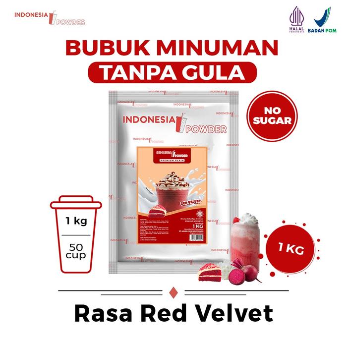 Gambar [TANPA GULA] Bubuk Minuman Premium Non Gula Rasa Red Velvet 1 Kg Halal & BPOM IPP Premium Plain Omura Powder dari OMURA POWDER SHOP Kota Administrasi Jakarta Barat Tokopedia