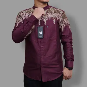 Kemeja Koko Batik Pria Lengan Panjang Slimfit Kemko KH Terbaru Katun Premium Ada Jumbo