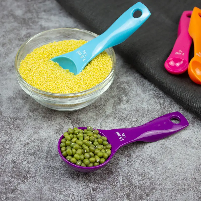 Sendok Takar Set (5in1) / SET Warna warni ukur kue air bumbu dapur susu / sendok ukur gula 4