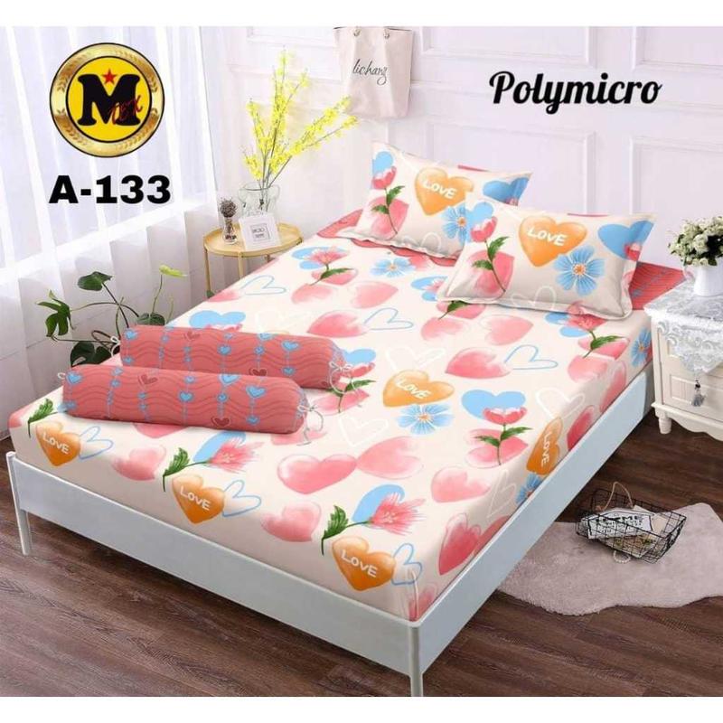 SPREI BUNGA MOTIF CLAUDIYA UKURAN NO.1 180X200 NO.2 160X200 NO.3 120X200 FREE 2 SARBAN & 1 SARGUL/ SPRAI BAHAN KATUN PREMIUM HALUS TIDAK LUNTUR 1