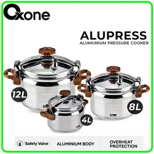 PANCI PRESTO OXONE Presto Aluminium Pressure Cooker Kapasitas 4 Liter -12 Liter