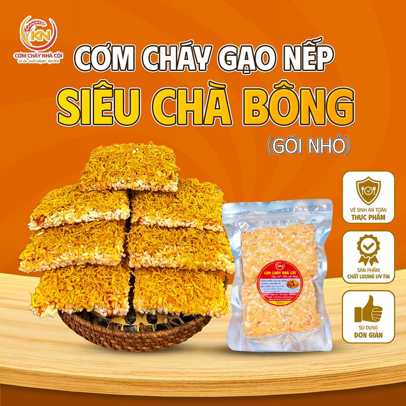 Cơm Cháy Gạo Nếp Siêu Chà Bông 250gr - Cơm Cháy Khánh Ngọc - Đồ Ăn Vặt Snack Food