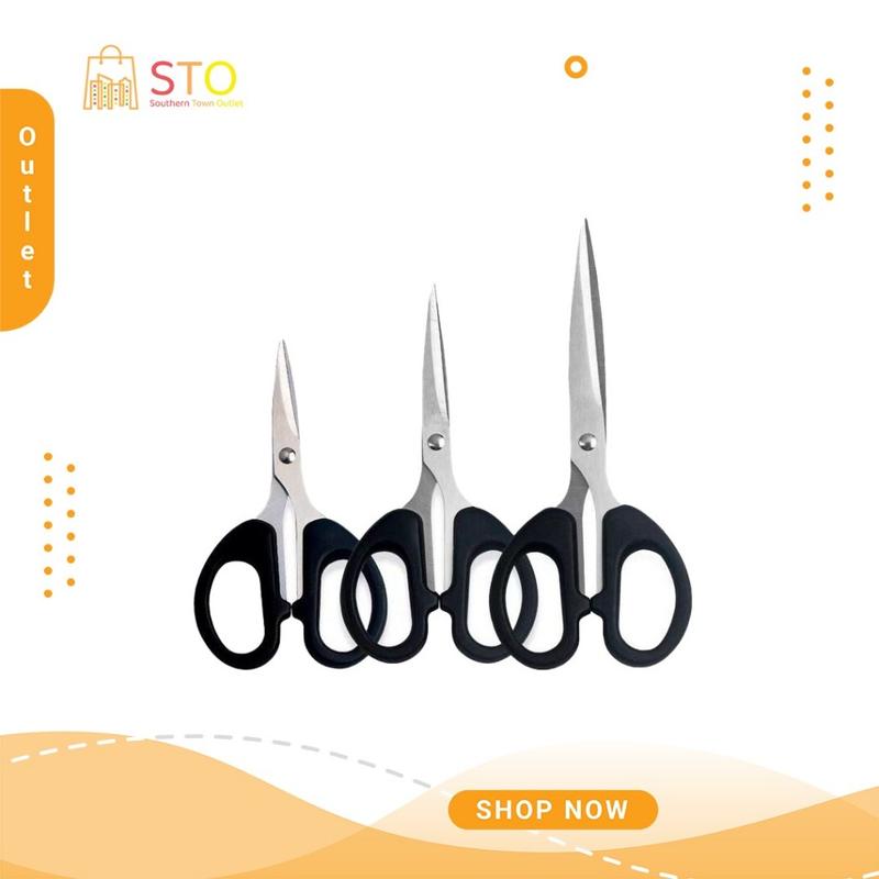 STO Black Scissors DIY Paper Scissors Household Stainless Steel ...