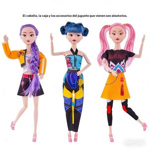 Set de 3 muñecas de niña de moda, estilo de grupo de niñas coreanas, muñecas princesas, regalo de Navidad, modelo_xinghao Y469