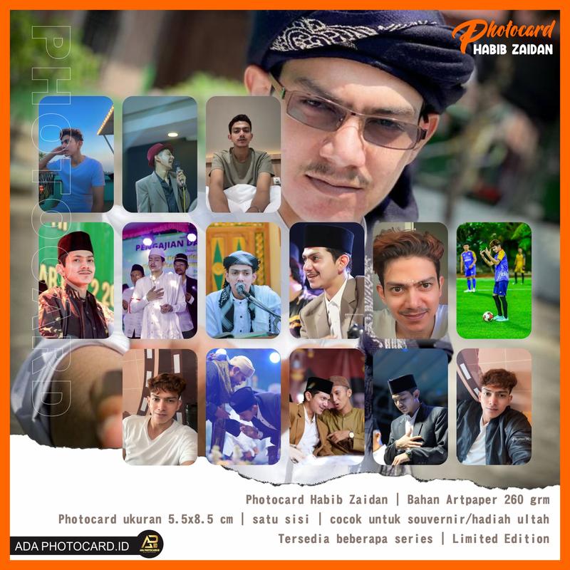 Photocard Habib Zaidan Isi 50 Pcs Bonus Stiker dan Inner Slevee Bisa COD Langsung Kirim 3