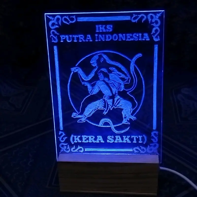 Lampu Hias IKSPI Akrilik Ukir Anti Luntur - Ukuran 10x15/A6 4
