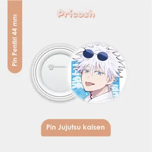 PIN PENITI BADGES JUJUTSU KAISEN 44 MM | GOJO | NANAMI | ITADORI