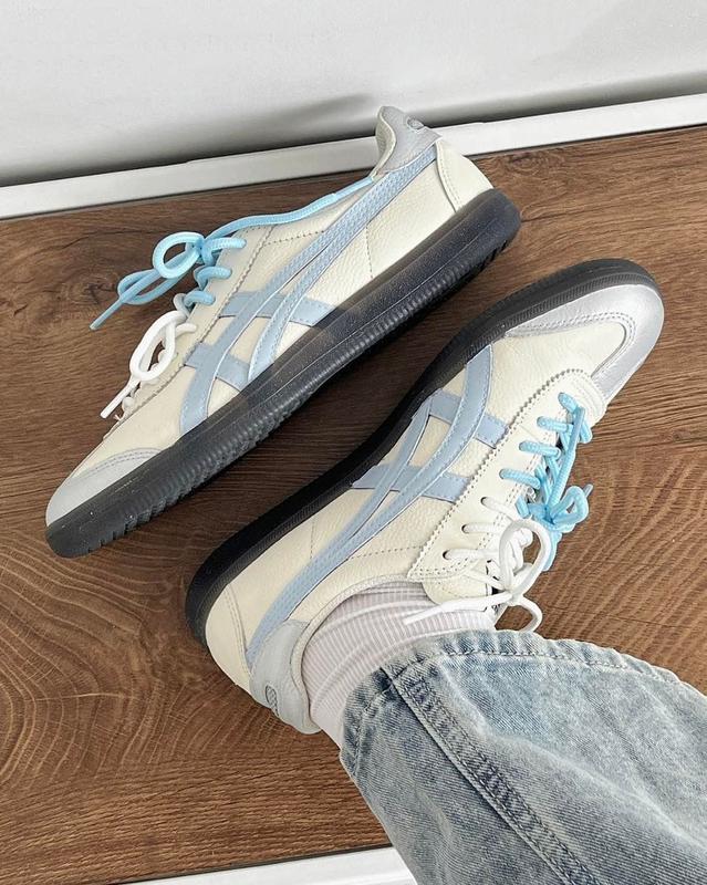 Sneakers Wanita 0nitsukoa Tiger Tokuten Stay With Me Premium Kasual Biru Sky Silver Ukuran 35-41 Sneaker Sneaker 1