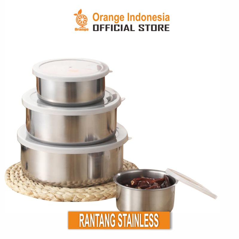 Rantang Stainless Steel 5 Susun Tutup Plastik