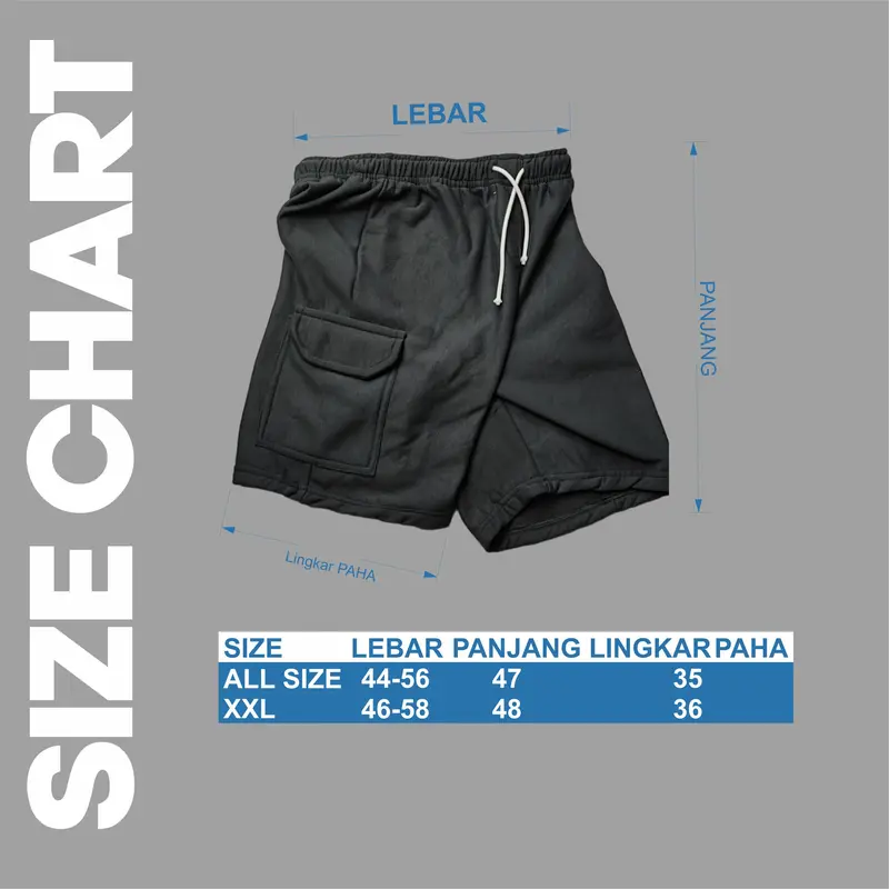 Celana cargo racing division old shortpants Brkhcustom x neels Celana Pendek Flece bahan Adem halus tebal lembut 1