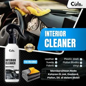 Culs Interior Cleaner Pembersih Interior Mobil All Purpose Untuk Jok Plafon Dashboard Dortrim Jok Fabric bonus Kain Microfiber cocok untuk membersihkan interior Kendaraan anda