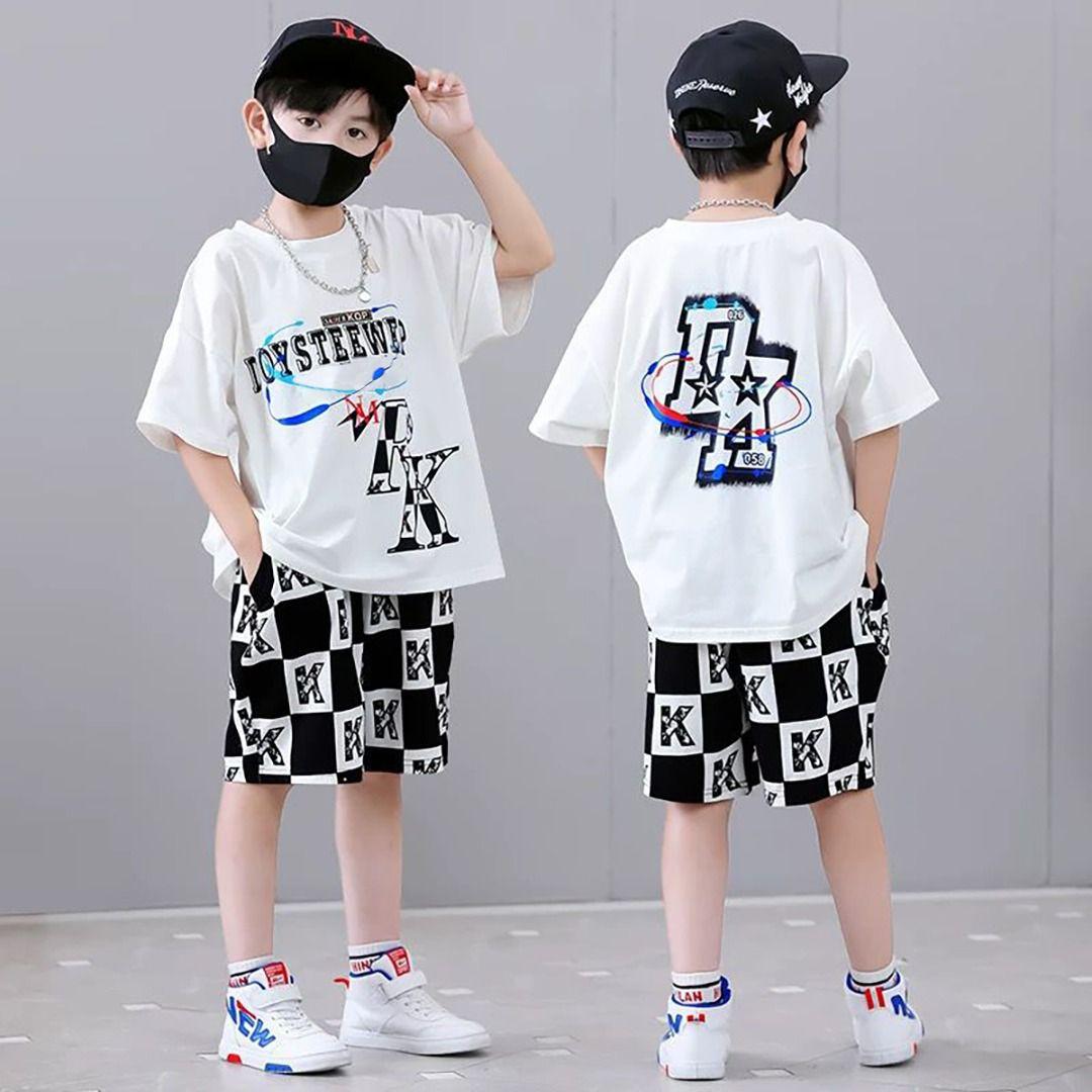 SETELAN BAJU ANAK LAKI LAKI LENGAN PENDEK MOTIF BARU UNIK LUCU KEREN SIZE M L XL