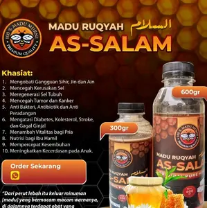 Madu Hutan Herbal Ruqyah AS-SALAAM 600gr untuk Mengobati Gangguan Sihir, Jin, dan Ain - Honey, Kurma, Sirup, Syrup Bahan
