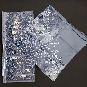 Paket Seragaman Hijab Segiempat Zaryta Voal Motif Metal Logo ZR Swarosky Terbaru - 10 Pcs - Square, Muslim