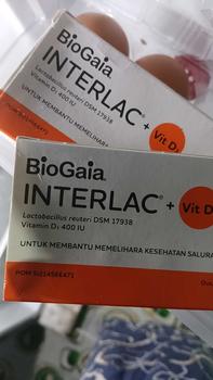 Product Review of Interlac Probiotik + Vit D3 400 IU 3 Strip @10 Tablet - Menjaga Kesehatan Saluran Cerna dan Daya Tahan Tubuh Anak hingga Dewasa from C**a W**i 0