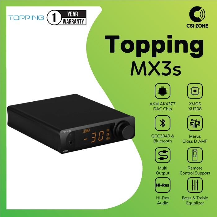 Gambar Topping MX3s Bluetooth USB Desktop DAC / Amplifier dari CSI-ZONE Kota Administrasi Jakarta Pusat Tokopedia