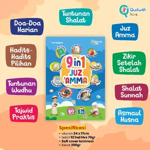 9in1 Juz Amma II 9 Tema dalam 1 buku || Juz amma Super Lengkap || Tuntunan Sholat || Tuntunan Wudhu || Doa Harian || Zikir Setelah Sholat || Asmaul Husna || buku edukasi anak II juz amma 30 lengkap full Quran Books Kids