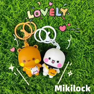[ready]Mikilock Gantungan Kunci Magnetik/Gantungan Kunci Couple/Gantungan/ 1 Set Isi 2 Pcs Gantungan Kunci Bubu Dan Dudu Couple / Keychain Cute Couple Bubu Dan Dudu/gantungan kunci mobil liontin lucu/Hadiah Ulang Tahun/Hari Valentine / Tas Dan Kunci COD
