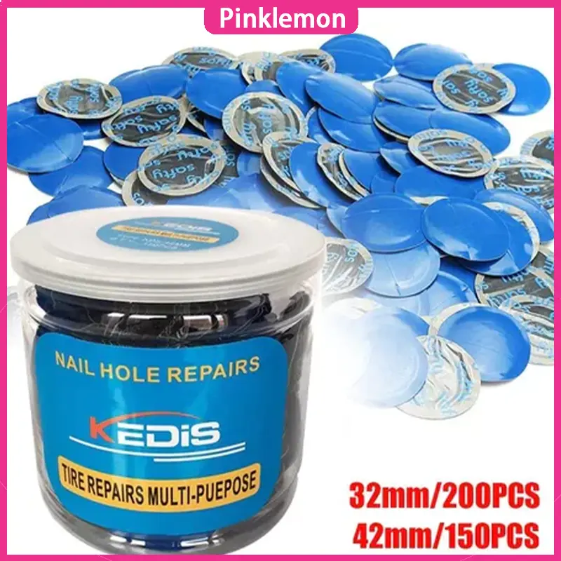 COD 200PCS Karet Tambal Ban Dalam Luar - tiptop tambal ban Tiny Round 32mm 42mm Solusi Terbaik untuk Perbaikan Ban Bocor