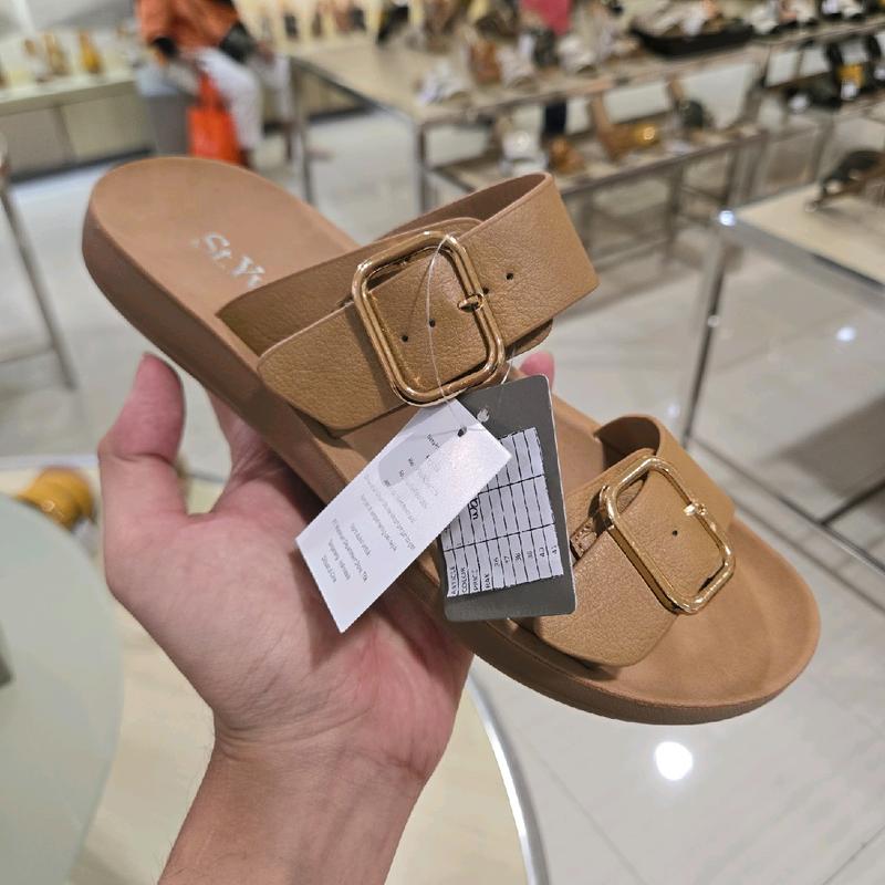 FNQ01 slipper sandal wanita double strap super cantik 36-40 1