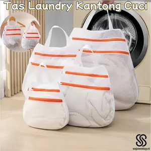 6PCS Laundry Bag Washing Net Laundry Bag  Cuci Mesin Cuci Tebal Washing Net Laundry Bag Bra Celana Dalam Underwear  Pakaian Bayi Halus Kualitas Premium Kapasitas Besar Washing Bag