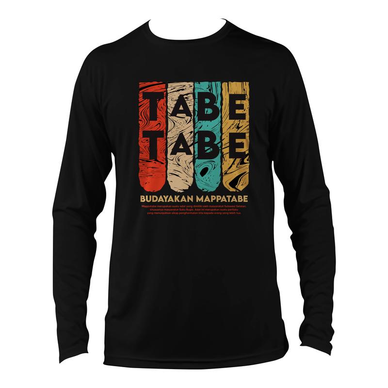KAOS BUGIS TABE / BUDAKAN MAPPATABE / COTTON COMBED 24S 3