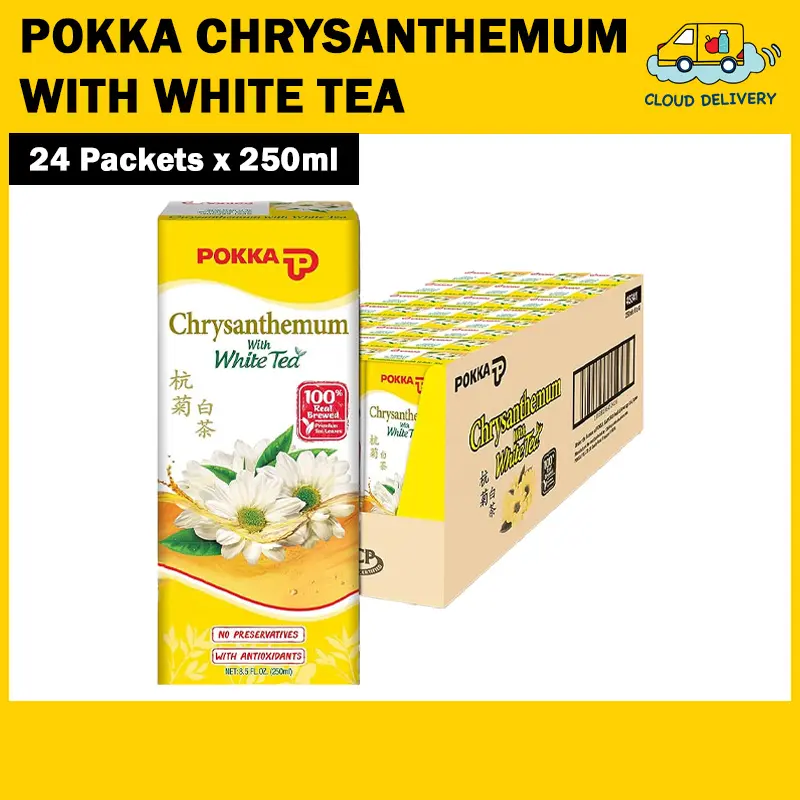 Pokka Chrysanthemum White Tea Packet (24 x 250ml)