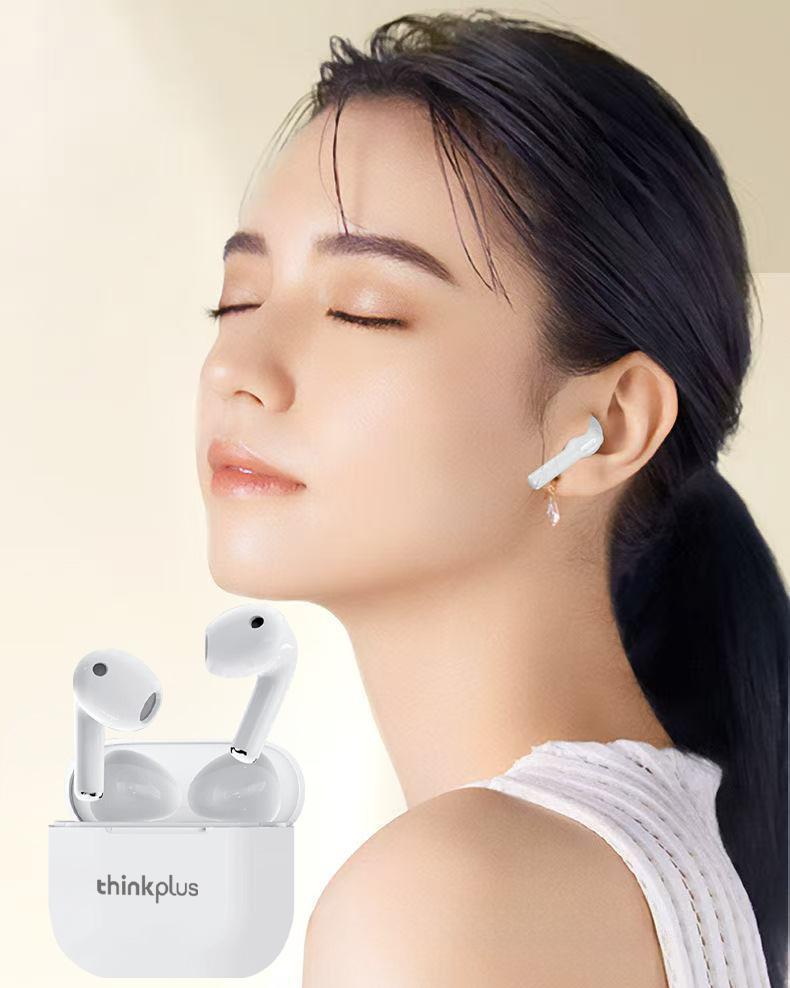 Lenovo thinkplus NEW TWS Bluetooth V5.0 Earphone Headphone Tahan Lama Suara Bass Dalam Stereo Dengan Kontrol Sentuh Earbud Olahraga