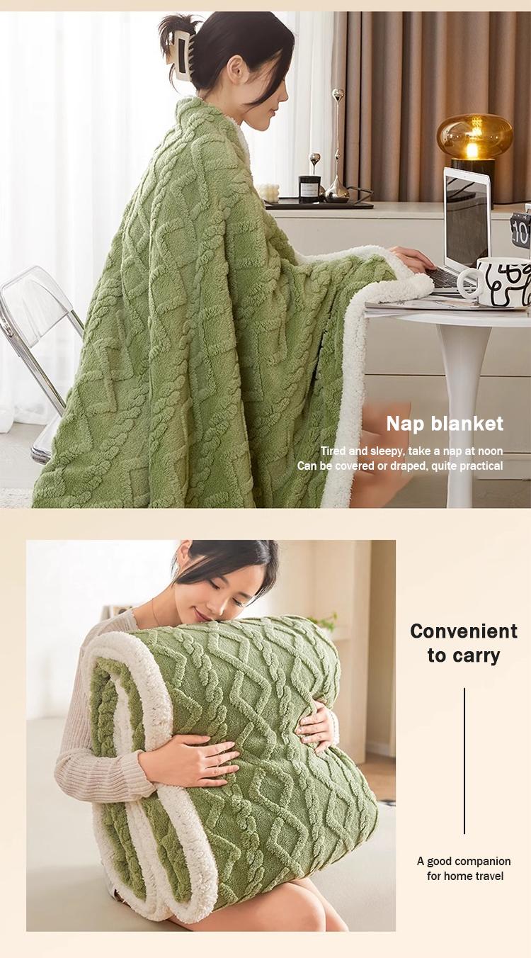 Product Introduction of KOLER Malambot Double Sided Cashmere Thick Blanket Double and QueenSize Kumot Makapal 16